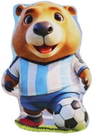 Mikro trading Polštářek plyšový 18 cm Kapybara fotbalista - Soft Toy