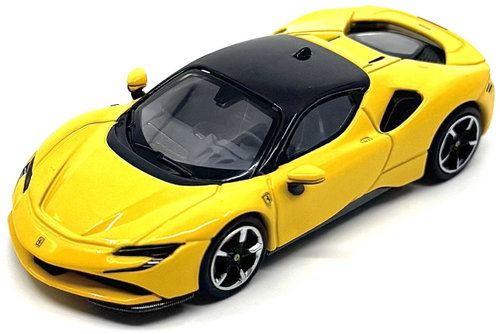 BBR Ferrari SF90 Giallo Modena 2024, 1:64 - Metal Model - Main image