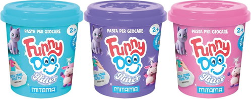 Mitama Funny Doo Glitter modelling clay 3 × 120 g - Modelling Clay - Main image