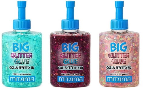 Mitama Glitter Glue 3D 3 × 118 ml, set1 - Liquid paste - Main image