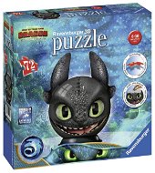 Ravensburger 3D 111459 Puzzle-Ball How to Train Your Dragon 3: Toothless - 3D Puzzle