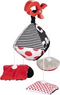 Pushchair Toy Canpol babies Contrast pendant toy with clip SENSORY - Hračka na kočárek