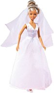 Simba Panenka Steffi Nevěsta - šaty přes ramena - Bábika