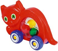 Cat on Wheels with Balls - Push and Pull Toy