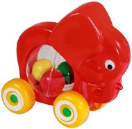 SMER Elephant with Balls - Push and Pull Toy