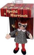 Marionett bábú-25 cm vörös hajú kislány - báb