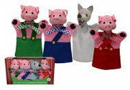 Box of puppets - Three pigs and a wolf - Hand Puppet