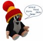 Soft Toy Speaking Little Mole with a Red Hat 20cm - Plyšák