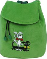Kinder Rucksack Staflík und Spagetka - mit auffälliger Stickerei in grün - Kinderrucksack