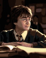 Zuty - Painting by Numbers - Harry Potter With Book, 40X50 Cm, Canvas - Painting by Numbers