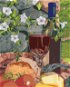 Zuty – Maľovanie Podľa Čísel – Zátišie Pohár Vína A Jedlo (Mardell Schuster), 80 × 100 cm, Plátno + Rám - Maľovanie podľa čísel