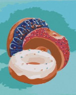 Zuty - Painting by Numbers - Stuffed Donuts (Myroslava Voloschuk), 40X50 Cm, Canvas - Painting by Numbers
