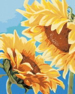 Zuty - Painting by Numbers - Two Sunflowers (Myroslava Voloschuk), 40X50 Cm, Canvas+Frame - Painting by Numbers