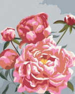 Zuty - Painting by Numbers - Peonies 4 (Myroslava Voloschuk), 80X100 Cm, Canvas+Frame - Painting by Numbers