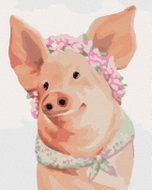 Zuty - Painting by Numbers - Piglet (Myroslava Voloschuk), 80X100 Cm, Canvas - Painting by Numbers