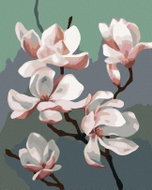 Zuty - Painting by Numbers - Magnolias (Myroslava Voloschuk), 40X50 Cm, Canvas - Painting by Numbers
