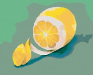Zuty - Painting by Numbers - Lemon 2 (Myroslava Voloschuk), 40X50 Cm, Canvas+Frame - Painting by Numbers