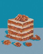 Zuty - Painting by Numbers - Gingerbread House (Myroslava Voloschuk), 40X50 Cm, Canvas+Frame - Painting by Numbers
