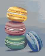 Zuty - Painting by Numbers - Macarons (Myroslava Voloschuk), 80X100 Cm, Canvas+Frame - Painting by Numbers