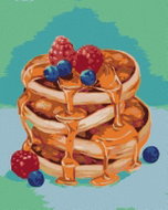 Zuty - Painting by Numbers - Pancakes With Syrup (Myroslava Voloschuk), 40X50 Cm, Canvas+Frame - Painting by Numbers