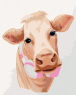 Zuty - Painting By Numbers - Cow With Headphones (Myroslava Voloschuk), 80X100 Cm, Canvas+Frame - Painting by Numbers