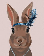 Zuty - Painting by Numbers - Rabbit (Myroslava Voloschuk), 40X50 Cm, Canvas - Painting by Numbers