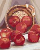 Zuty - Painting by Numbers - Basket of Apples (Myroslava Voloschuk), 80X100 Cm, Canvas - Painting by Numbers