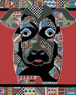 Zuty - Painting by Numbers - Cow 2 (Jonna James), 80X100 Cm, Canvas+Frame - Painting by Numbers