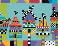 Zuty - Painting by Numbers - Birdhouse (Jonna James), 80X100 Cm, Canvas - Painting by Numbers