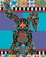 Zuty - Painting by Numbers - Rabbit 2 (Jonna James), 40X50 Cm, Canvas - Painting by Numbers