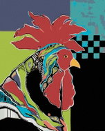 Zuty - Painting by Numbers - Adult Rooster (Jonna James), 40X50 Cm, Canvas - Painting by Numbers