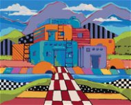 Zuty - Painting by Numbers - Colorful House (Jonna James), 80X100 Cm, Canvas+Frame - Painting by Numbers