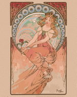 Zuty - Painting by Numbers - Painting (Alfons Mucha), 40X50 Cm, Canvas - Painting by Numbers