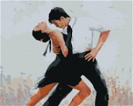 Zuty - Painting by Numbers - Dancers Dancing Tango, 80X100 Cm, Canvas+Frame - Painting by Numbers