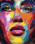 Zuty - Painting by Numbers - COLOUR FACE OF A WOMAN, 80x100 cm, stretched canvas on frame - Painting by Numbers