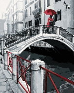Zuty - Painting by Numbers - Loving Couple on a Bridge, 40X50 Cm, Canvas - Painting by Numbers
