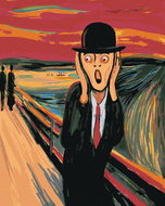 Zuty - Painting by Numbers - Screaming Man, 80X100 Cm, Canvas+Frame - Painting by Numbers