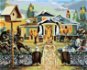 Zuty - Painting by Numbers - Birds And House (D. Rusty Rust), 80X100 Cm, Canvas+Frame - Painting by Numbers
