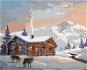 Zuty - Painting by Numbers - Wolves And A Cottage In Winter (D. Rusty Rust), 80X100 Cm, Canvas+Frame - Painting by Numbers