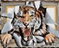 Zuty - Painting by Numbers - Tiger In Frame (D. Rusty Rust), 80X100 Cm, Canvas+Frame - Painting by Numbers