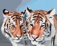 Zuty - Painting By Numbers - Tiger Portrait (D. Rusty Rust), 80X100 Cm, Canvas - Painting by Numbers