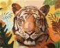 Zuty - Painting By Numbers - Tiger And Leaves (D. Rusty Rust), 80X100 Cm, Canvas+Frame - Painting by Numbers