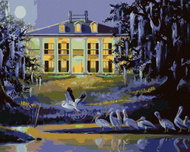 Zuty - Painting By Numbers - Pelican And Villa (D. Rusty Rust), 80X100 Cm, Canvas - Painting by Numbers