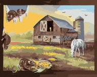 Zuty - Painting By Numbers - Rat In The Image Of Farm And Horse (D. Rusty Rust), 80X100 Cm, Canvas - Painting by Numbers