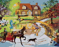 Zuty - Painting by Numbers - Four Seasons (D. Rusty Rust), 40X50 Cm, Canvas - Painting by Numbers