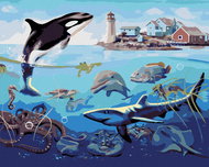 Zuty - Painting by Numbers - Underwater World 2 (D. Rusty Rust), 80X100 Cm, Canvas - Painting by Numbers