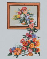 Zuty - Painting by Numbers - Flowers And Painting (D. Rusty Rust), 40X50 Cm, Canvas+Frame - Painting by Numbers