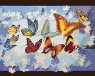 Zuty - Paint By Numbers - Puzzle And Butterflies (D. Rusty Rust), 40X50 Cm, Canvas - Painting by Numbers
