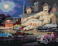 Zuty - Painting By Numbers - Cars And House (D. Rusty Rust), 40X50 Cm, Canvas - Painting by Numbers
