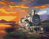 Zuty - Painting By Numbers - Train At Twilight (D. Rusty Rust), 80X100 Cm, Canvas+Frame - Painting by Numbers